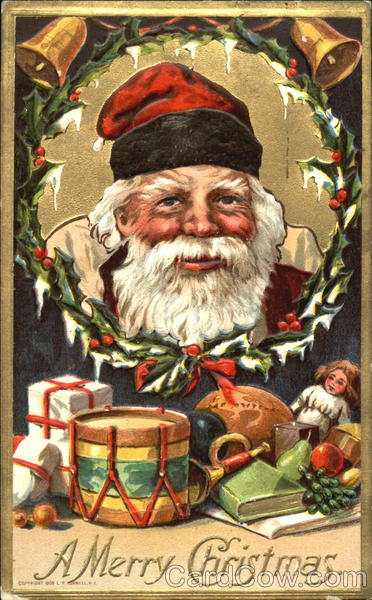 A picture of happy santa Santa Claus