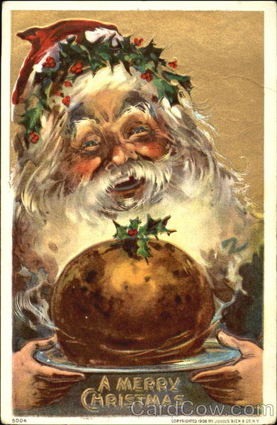 Santa giving ham Santa Claus