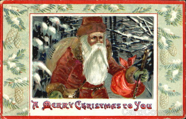 Santa witha red bag Santa Claus