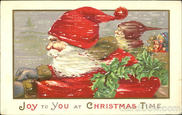 Santa helpers on his sleigh James E. Pitts Santa Claus