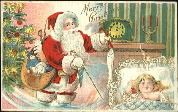 Santa With toys for Delivering Presents Santa Claus