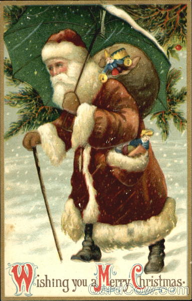 Santa Delivering Toys Santa Claus