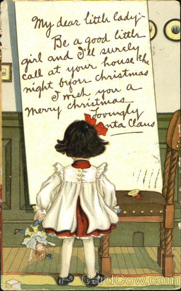 Santa's Letter to a Girl Santa Claus