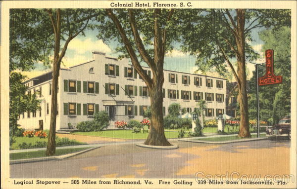 Colonial Hotel Florence South Carolina