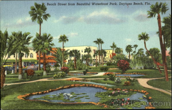 Beach Street From Beautiful Waterfront Park Daytona Beach Florida