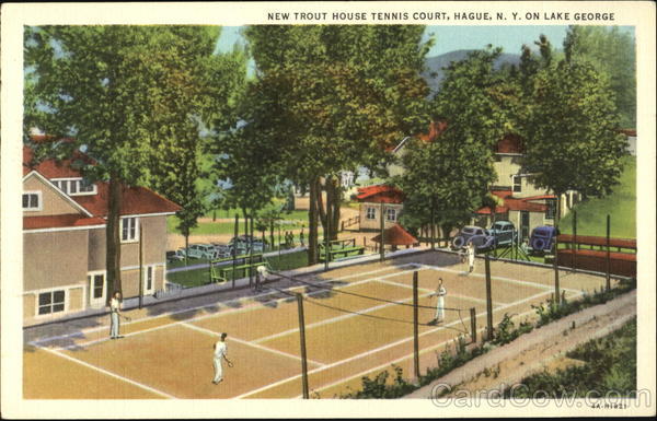 New Trout House Tennis Court Hague New York