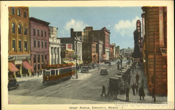 Jasper Avenue Edmonton AB Canada Alberta