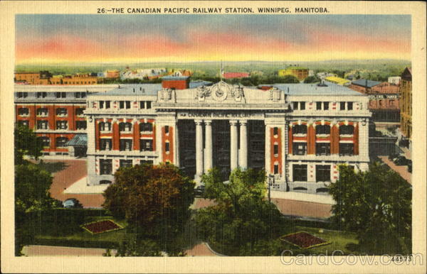 The Canadian Pacific Railway Station Winnipeg MB Canada