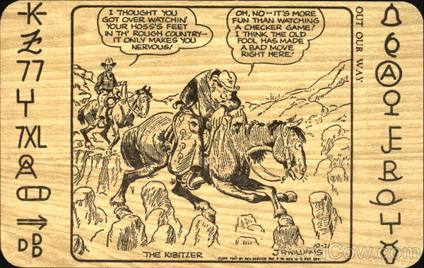 Out Our Way - The Kibitzer Comic, Funny