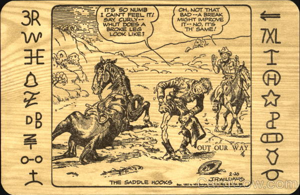 Out Our Way The Saddle Hooks Comic, Funny