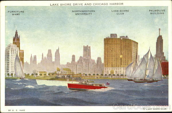 Lake Shore Drive And Chicago Harbor Illinois
