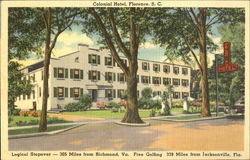 Colonial Hotel Florence, SC Postcard Postcard