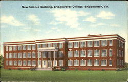 New Science Building, Bridgewater College Postcard
