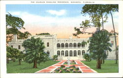 The Charles Ringling Residence Sarasota, FL Postcard Postcard