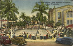 Shuffle Board Courts, Municipal Auditorium Lake Worth, FL Postcard Postcard