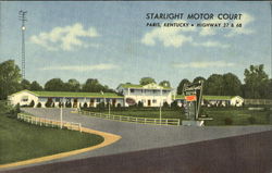 Starlight Motor Court, Highway 27 & 68 Paris, KY Postcard Postcard