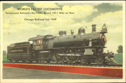 World's Fastest Locomotive Postcard