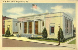 U. S. Post Office Hagerstown, MD Postcard Postcard