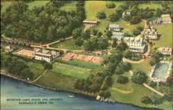 Mountain Lake House And Grounds Postcard