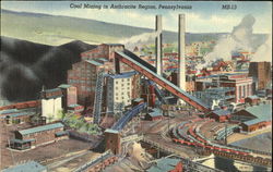 Coal Mining In Anthracite Region Postcard