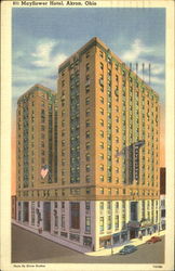 Mayflower Hotel Akron, OH Postcard Postcard