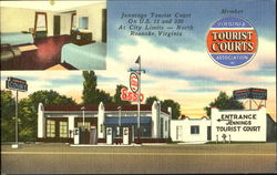 Jennings Tourist Court, U. S. 11 and 220 Roanoke, VA Postcard Postcard