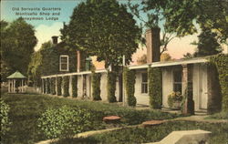 Old servants quarters, Monticello Postcard