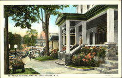 Entrance To Hotel Mayard Postcard