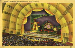Radio City Music Hall Postcard