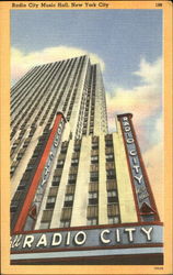 Radio City Music Hall Postcard