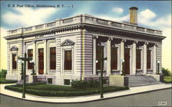 U. S. Post Office Middletown, NY Postcard Postcard