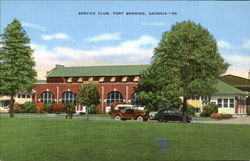 Service Club Fort Benning, GA Postcard Postcard