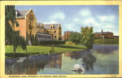 Manzanita Lake University Of Nevada Postcard