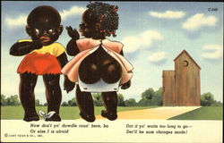 Outhouse Humor Postcard
