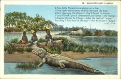 Alligator Bait Florida Black Americana Postcard Postcard