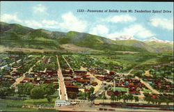 Panorama Of Salida From Mt. Tenderfoot Spiral Drive Colorado Postcard Postcard