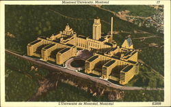 Montreal University Quebec Canada Postcard Postcard