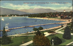 Kitsilano Beach And Swimming Pool Vancouver, BC Canada British Columbia Postcard Postcard