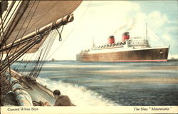 Cunard White Star The New Mauretania Postcard