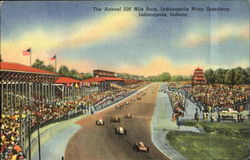 The Annual 500 Mile Race Postcard