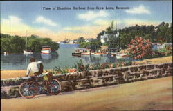 View Of Hamilton Harbour From Crow Lane Bermuda Postcard Postcard