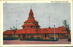 The Ukrainian Pavilion - Chicago World's Fair 1933 Postcard
