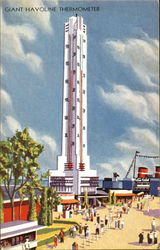 Giant Havoline Thermometer Postcard