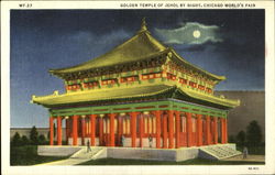 Golden Temple Of Jehol By Night Postcard