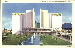 Chrysler Building Chicago World's Fair 1933 Chicago World Fair Postcard Postcard