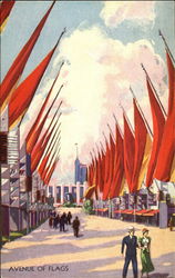 Avenue Of Flags Postcard