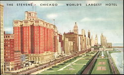 The Stevens Chicago World's Largest Hotel Postcard