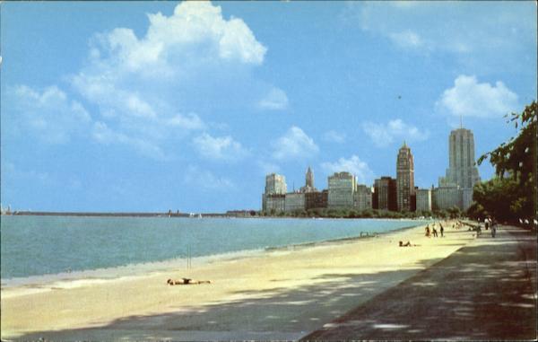 Skyline View of Chicago's Lake Shore Illinois