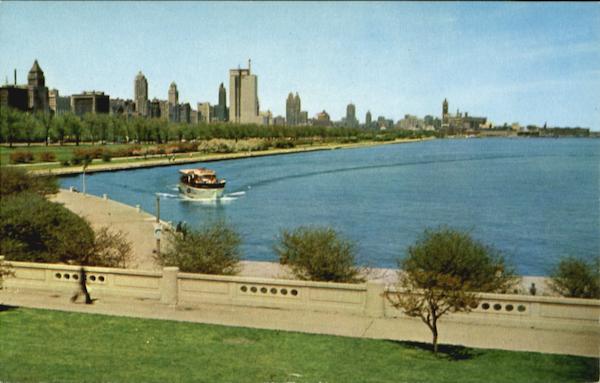 Chicago's Michigan Avenue Skyline and Lake Front Illinois