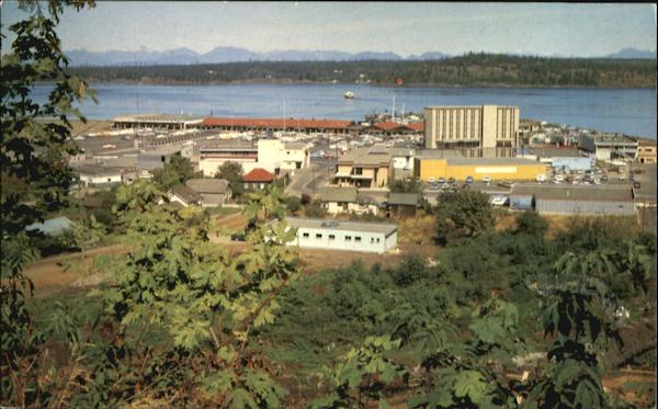 Cambell River's Shopping District, Tyee Plaza, and Quandra Island Vancouver Island BC Canada